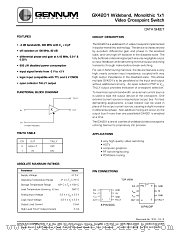 GX4201 datasheet pdf Gennum Corporation