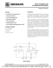 GP509 datasheet pdf Gennum Corporation