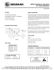 GX4314 datasheet pdf Gennum Corporation