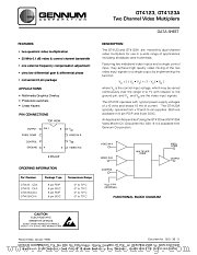GT4123 datasheet pdf Gennum Corporation
