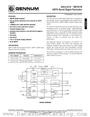 GS1515 datasheet pdf Gennum Corporation