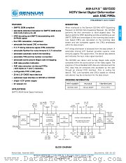 GS1500 datasheet pdf Gennum Corporation