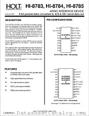 HI-8784 datasheet pdf Holt Integrated Circuits