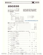 2SC535 datasheet pdf Hitachi Semiconductor