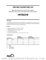 HD74HC242 datasheet pdf Hitachi Semiconductor