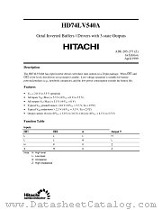 HD74LV540A datasheet pdf Hitachi Semiconductor
