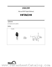 2SB1389 datasheet pdf Hitachi Semiconductor