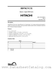 HD74LVC32 datasheet pdf Hitachi Semiconductor