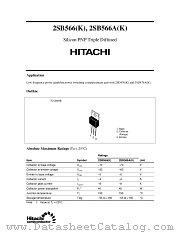 2SB566 datasheet pdf Hitachi Semiconductor