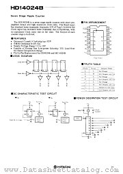HD14024B datasheet pdf Hitachi Semiconductor