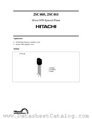 2SC461 datasheet pdf Hitachi Semiconductor