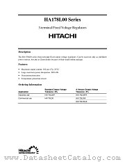 HA178L00 SERIES datasheet pdf Hitachi Semiconductor