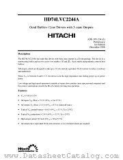 HD74LVC2244A datasheet pdf Hitachi Semiconductor