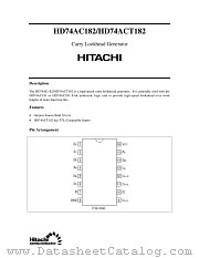 HD74AC182 datasheet pdf Hitachi Semiconductor
