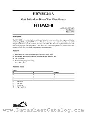 HD74BC244A datasheet pdf Hitachi Semiconductor