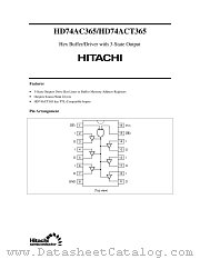 HD74AC365 datasheet pdf Hitachi Semiconductor