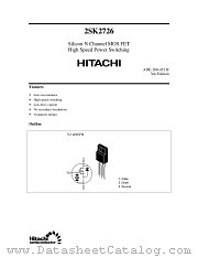 2SK2726 datasheet pdf Hitachi Semiconductor