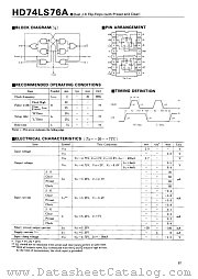HD74LS76A datasheet pdf Hitachi Semiconductor