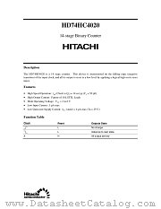 HD74HC4020 datasheet pdf Hitachi Semiconductor