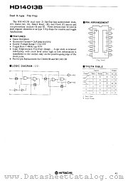 HD14013B datasheet pdf Hitachi Semiconductor