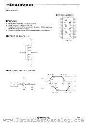 HD14069UB datasheet pdf Hitachi Semiconductor