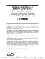 HD74HC161 datasheet pdf Hitachi Semiconductor