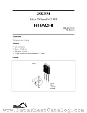 2SK2554 datasheet pdf Hitachi Semiconductor