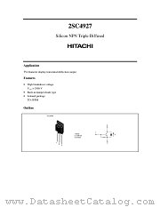 2SC4927 datasheet pdf Hitachi Semiconductor