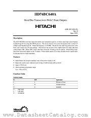 HD74BC640A datasheet pdf Hitachi Semiconductor