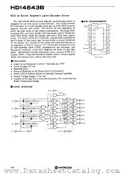 HD14543B datasheet pdf Hitachi Semiconductor
