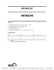 HD74HC367 datasheet pdf Hitachi Semiconductor