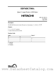 HD74HCT08A datasheet pdf Hitachi Semiconductor