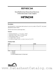 HD74HC244 datasheet pdf Hitachi Semiconductor