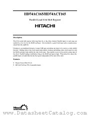 HD74ACT165 datasheet pdf Hitachi Semiconductor