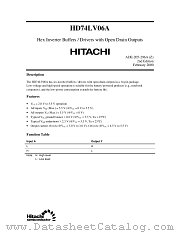 HD74LV06A datasheet pdf Hitachi Semiconductor