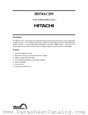 HD74AC259 datasheet pdf Hitachi Semiconductor