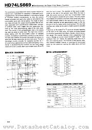 HD74LS669 datasheet pdf Hitachi Semiconductor