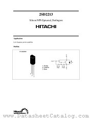 2SD2213 datasheet pdf Hitachi Semiconductor