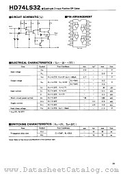 HD74LS32 datasheet pdf Hitachi Semiconductor