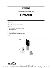 2SK2393 datasheet pdf Hitachi Semiconductor
