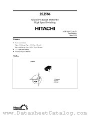 2SJ586 datasheet pdf Hitachi Semiconductor