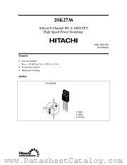 2SK2736 datasheet pdf Hitachi Semiconductor