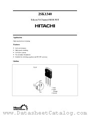 2SK1340 datasheet pdf Hitachi Semiconductor