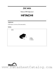 2SC4416 datasheet pdf Hitachi Semiconductor