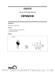 2SD1976 datasheet pdf Hitachi Semiconductor