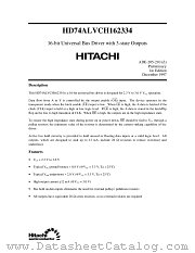 HD74ALVCH162334 datasheet pdf Hitachi Semiconductor