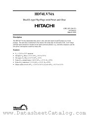HD74LV74A datasheet pdf Hitachi Semiconductor