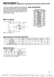 HD74LS641-1 datasheet pdf Hitachi Semiconductor