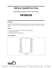 HD74ACT126 datasheet pdf Hitachi Semiconductor