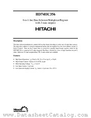 HD74HC356 datasheet pdf Hitachi Semiconductor
